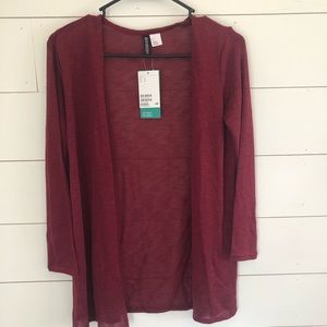 NWT red cardigan - sz s